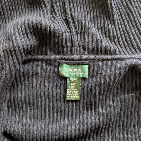 Lauren Ralph Lauren - Maxi ribbed knit cardigan, NWOT - 2X - Picture 3 of 3